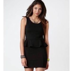 Little black dress peplum style